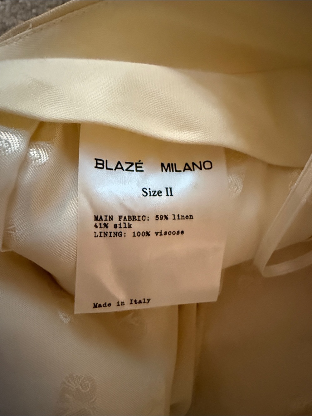 Blaze Milano Savannah Fox Pants Butter NWT - Picture 9 of 11
